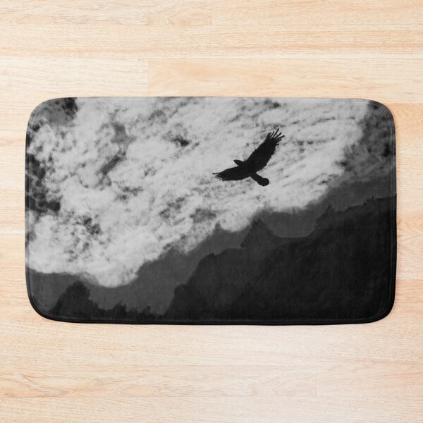 Item preview, Eagle flight at dusk | animal decor black and white designed and sold by NathBros.