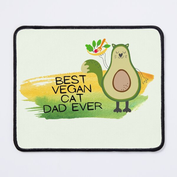 Item preview, Best Vegan Cat Dad Ever designed and sold by BYNANA80.