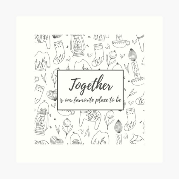 Item preview, Together is our favorite place to be - Typography designed and sold by Marianne1108.
