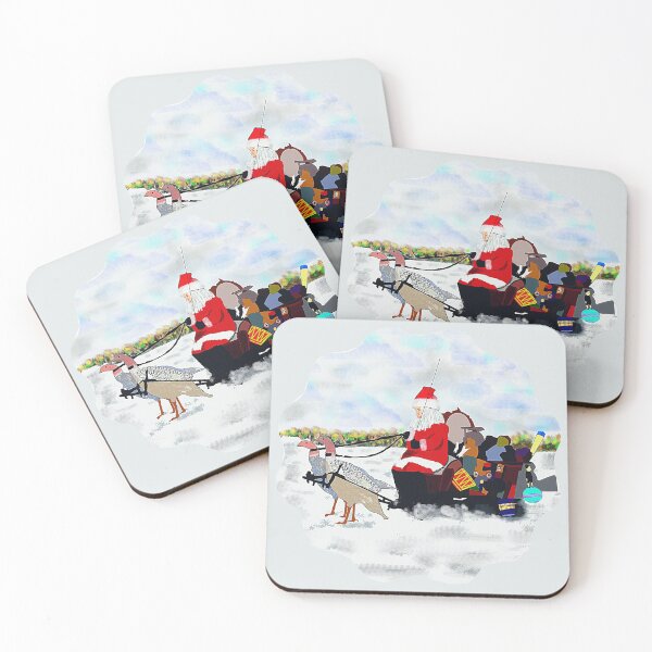 Item preview,  Santa Claus Delivering Gifts  designed and sold by Eklectikos.