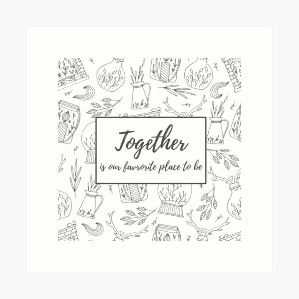 Item preview, Together is our favorite place to be - Typography designed and sold by Marianne1108.