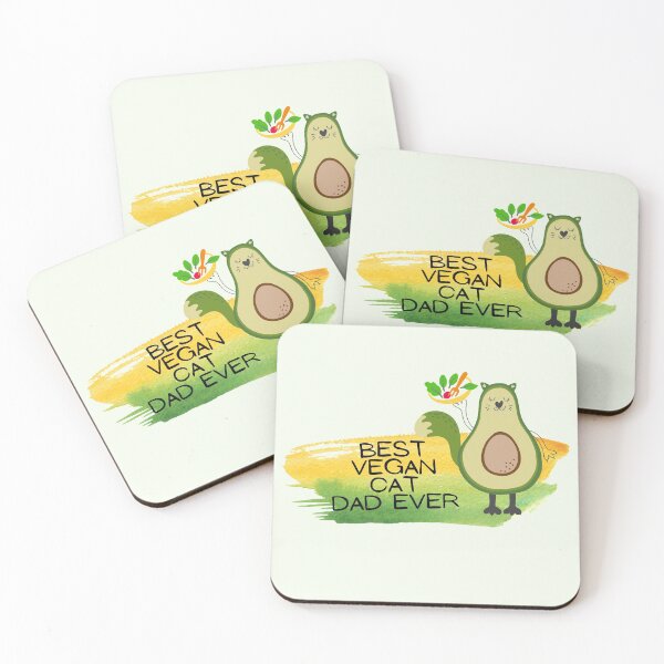 Item preview, Best Vegan Cat Dad Ever designed and sold by BYNANA80.
