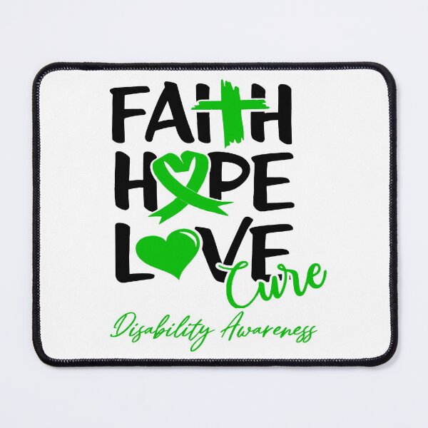 Item preview, Faith Hope Love Cure Disability Awareness designed and sold by Grooffos.