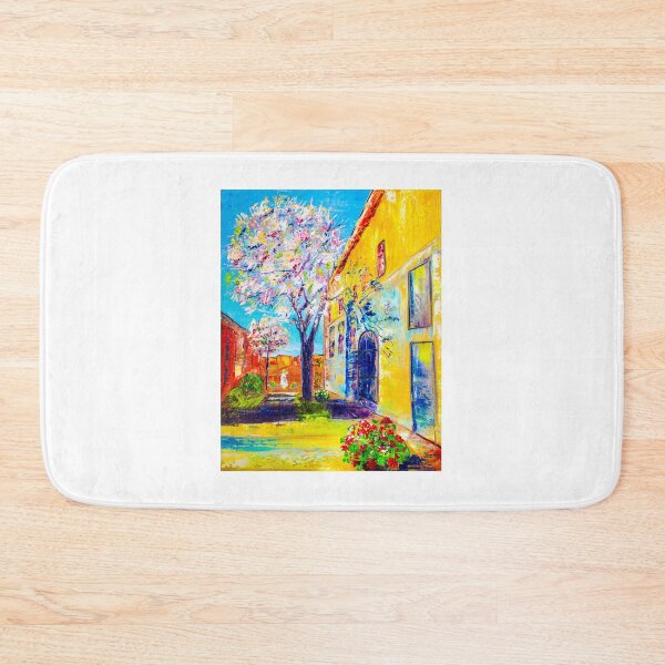 Item preview, Old city. Blooming tree designed and sold by Natalia_Shchip.