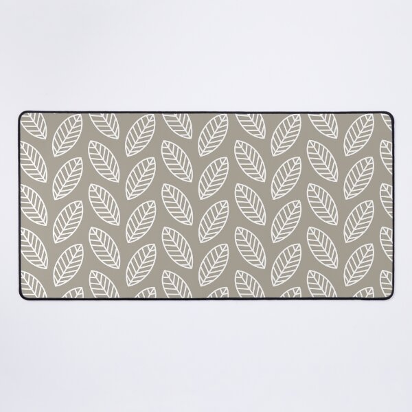 Item preview, Minimalist Leaves in Grey designed and sold by latheandquill.