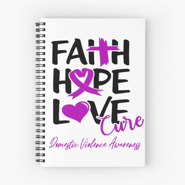 Item preview, Faith Hope Love Cure Domestic Violence Awareness designed and sold by Grooffos.