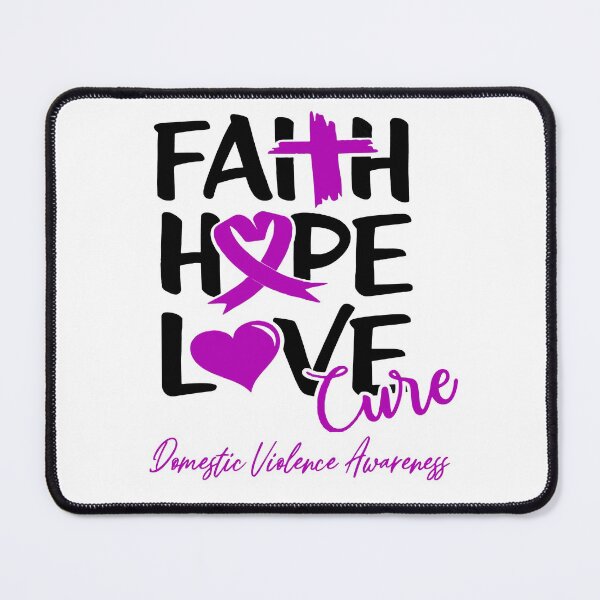Item preview, Faith Hope Love Cure Domestic Violence Awareness designed and sold by Grooffos.
