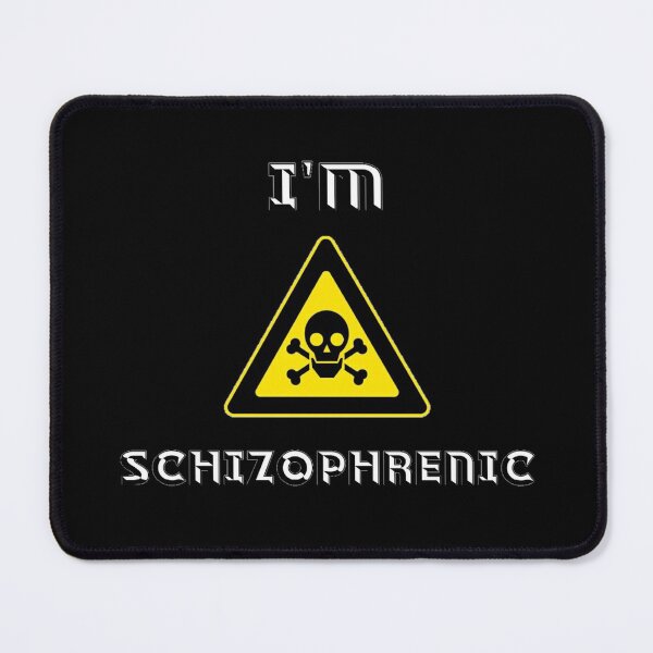 Item preview, Im schizophrenic unisex funny masks.  designed and sold by Sloyar.