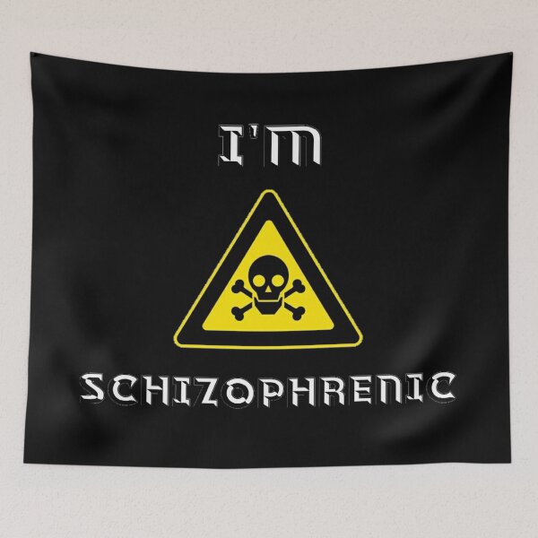 Item preview, Im schizophrenic unisex funny masks.  designed and sold by Sloyar.