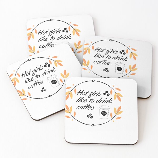 Item preview, hot girls like to drink coffee designed and sold by ami28.