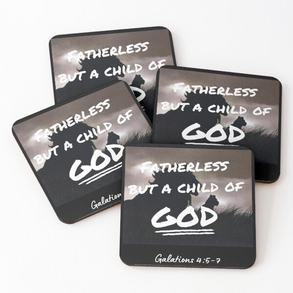 Item preview, Fatherless, But a Child of God Christian T-Shirt | Galations Bible verse Jesus Repping Design designed and sold by simpleDesignerr.
