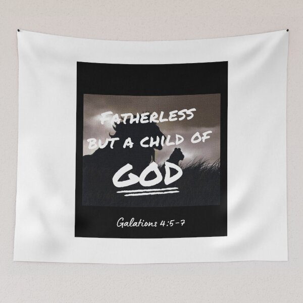 Item preview, Fatherless, But a Child of God Christian T-Shirt | Galations Bible verse Jesus Repping Design designed and sold by simpleDesignerr.
