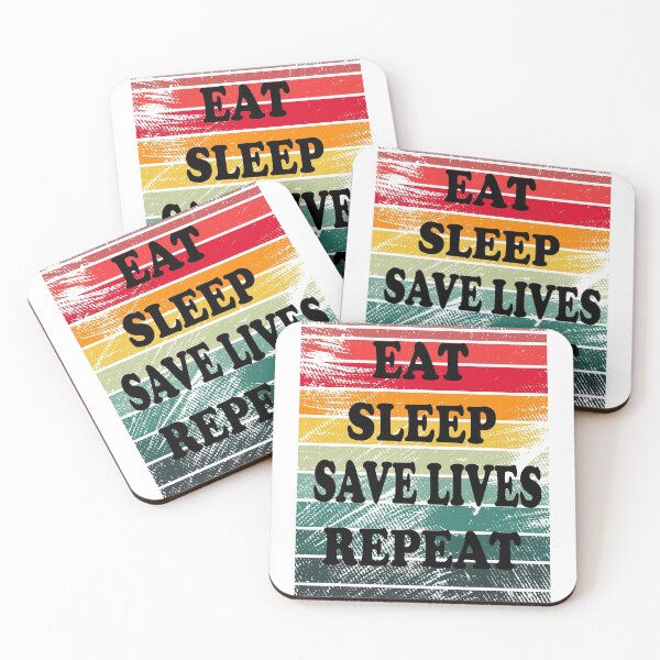 Item preview, Eat sleep save lives repeat, keep calm and save lives, nurse,  designed and sold by oufa.