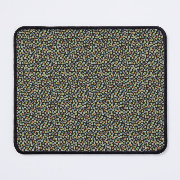 Item preview, Color Polka Dots within Gold Rings Pattern Black designed and sold by jeff-jones.