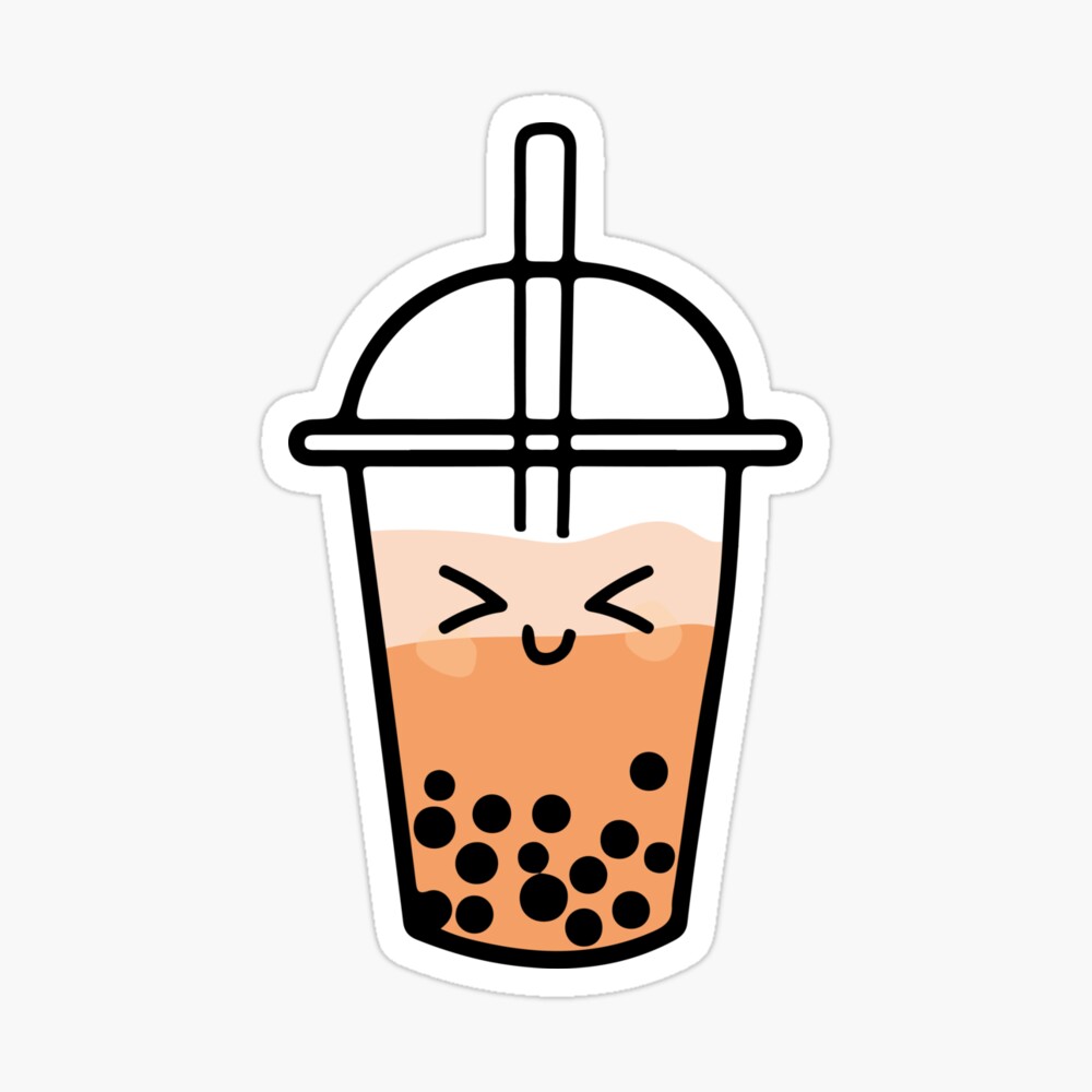 Cute Cartoon Bobba Asian Pearl Milk Tea Bubble Tea Lover 