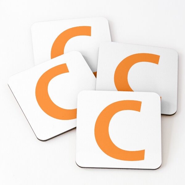 Item preview, Orange color Letter C designed and sold by WECreations.