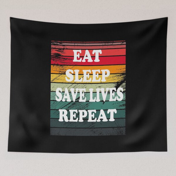 Item preview, Eat sleep save lives repeat, keep calm and save lives, nurse,  designed and sold by oufa.