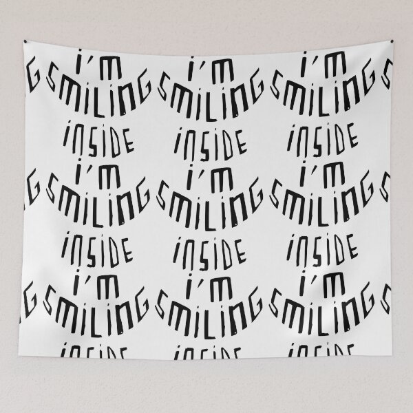 Item preview, Smile, Inside I am Smiling designed and sold by badlydrawnbabe.