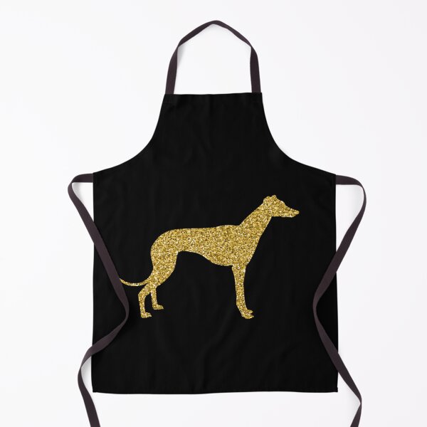 Artikelvorschau, Gold Glitzer Windhund Hundegeschenk entworfen und verkauft von LusterCraft.