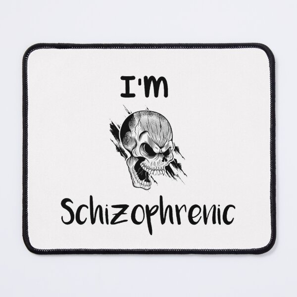 Item preview, Im schizophrenic unisex funny masks.  designed and sold by Sloyar.