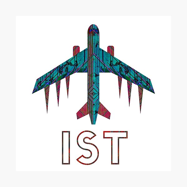 "Dark Istanbul IST Turkey Airport Aeroplane Flying Fly" Photographic