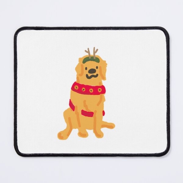 Item preview, Reindeer Golden Retriever Sitting designed and sold by PenguinApproved.