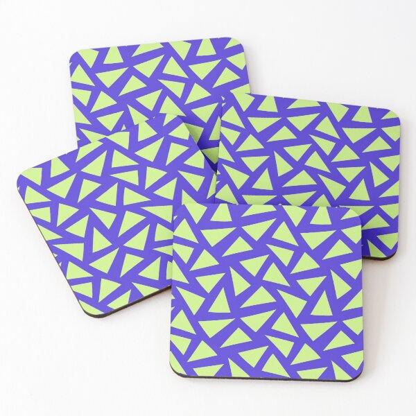 Item preview, Broken Shards in Lime Green and Electric Blue designed and sold by NECHSTORE.