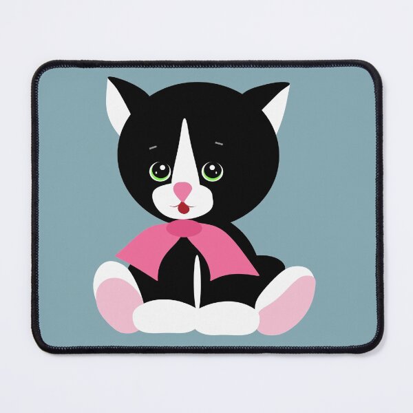 Item preview, Black and white kitten designed and sold by Laura Greco.
