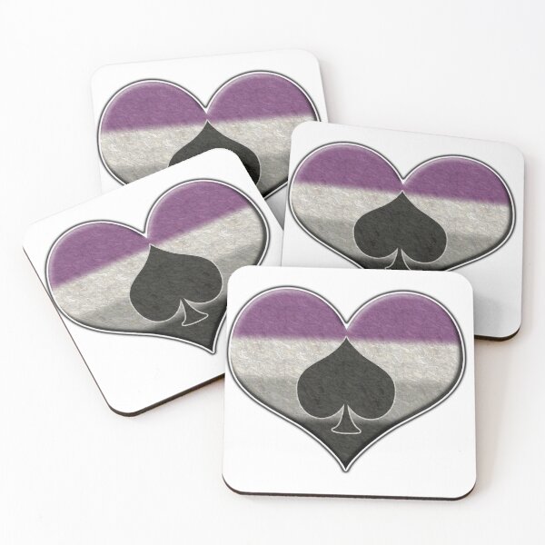 Item preview, Asexual Heart, Spade, Gift Idea, Non-Sexual, Genderless, Asexuality Pride, ACE designed and sold by LusterCraft.