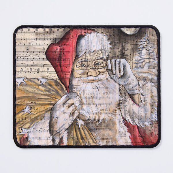 Item preview, Santa Clause Art Print, Christmas Song décor, Holiday Décor designed and sold by jasonsauve.
