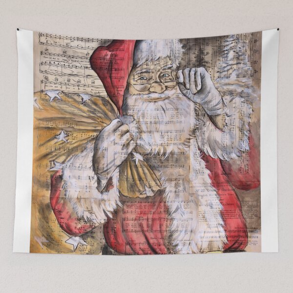 Item preview, Santa Clause Art Print, Christmas Song décor, Holiday Décor designed and sold by jasonsauve.