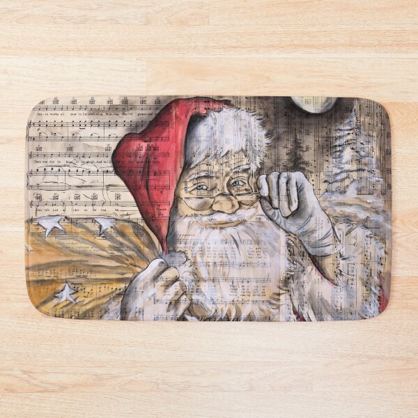 Item preview, Santa Clause Art Print, Christmas Song décor, Holiday Décor designed and sold by jasonsauve.