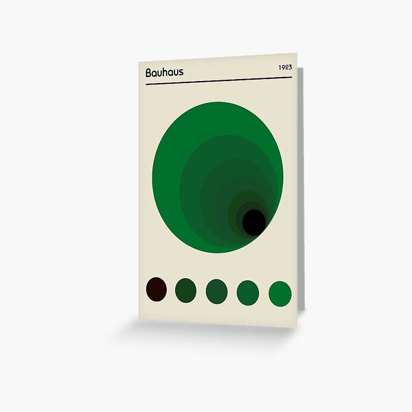 Item preview, Bauhaus Green Colours Tunnel Exhibition Poster designed and sold by Tekhiro.