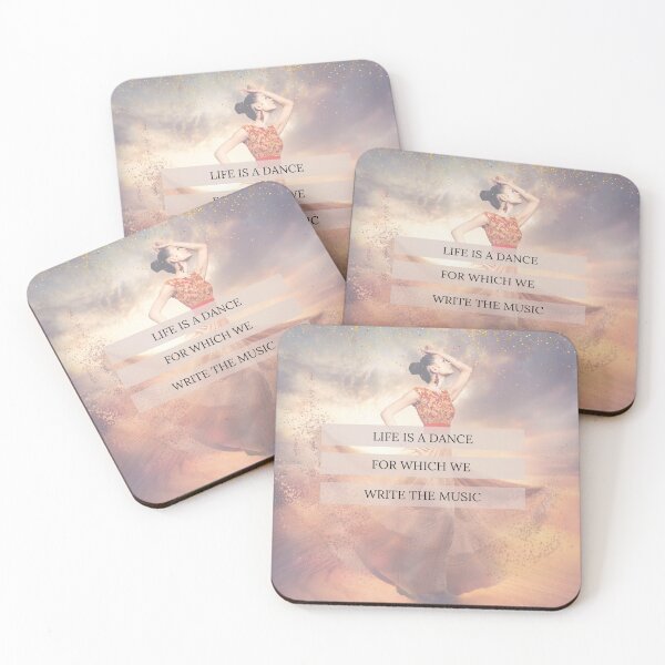 Item preview, Life is a Dance for Which We Write the Music Inspirational Quote Soft Pinks designed and sold by Embodied Goddesses.