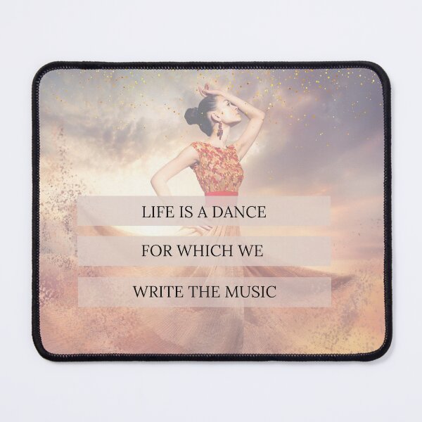 Item preview, Life is a Dance for Which We Write the Music Inspirational Quote Soft Pinks designed and sold by Embodied Goddesses.