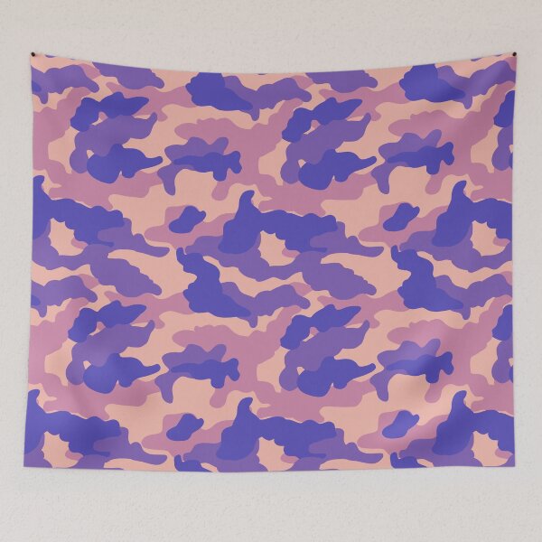 Aperçu de l'œuvre Modèle sans couture violet camo français créée et vendue par TheMajesticGoat.
