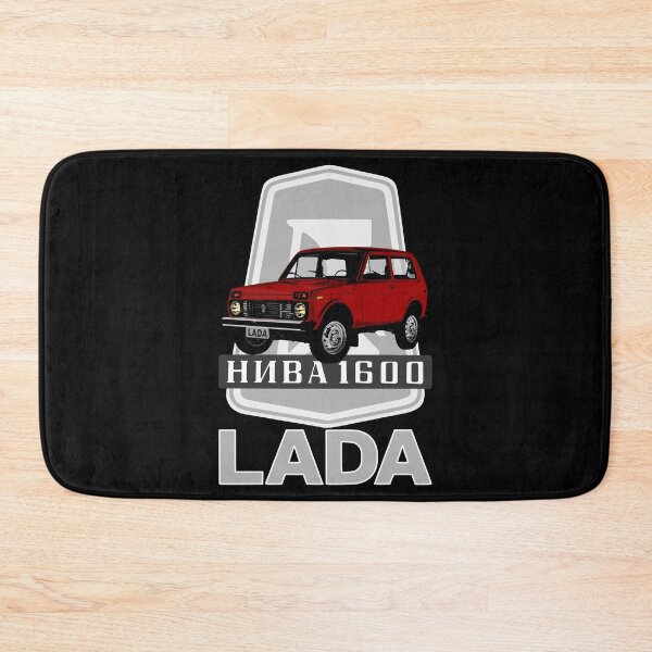 Item preview, Lada Niva 1600 Logo (red on black) designed and sold by Groenendijk.