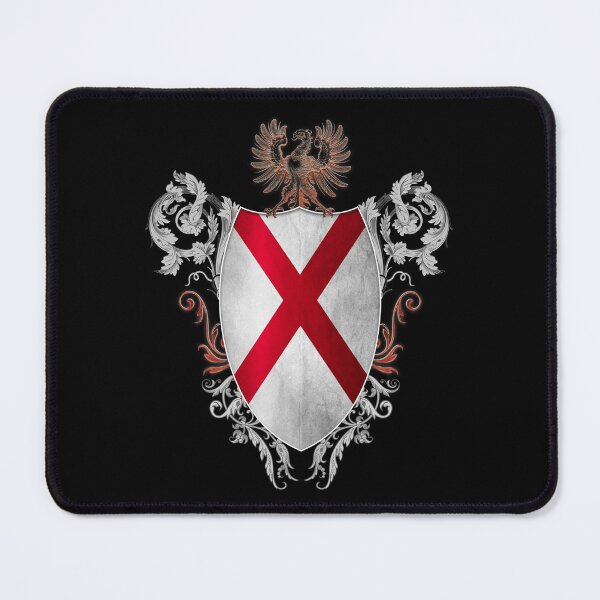 Item preview, Alabama flag medieval heraldry coat of arms style designed and sold by ChaosEdits.