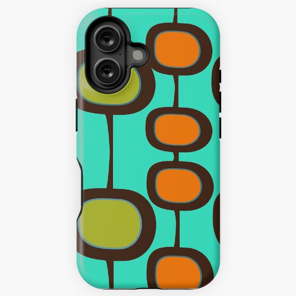 Item preview, 50s Orange and Green Mid Mod Bubbles designed and sold by LisWilliams.