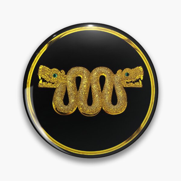 Item preview, Gold Aztec Double-Headed Serpent 'Maquizcoatl' designed and sold by kernowerno.