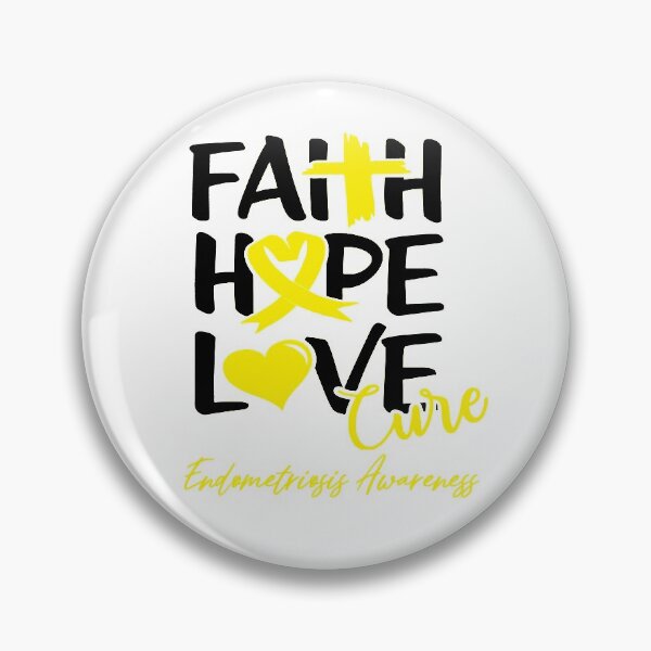 Item preview, Faith Hope Love Cure Endometriosis Awareness designed and sold by Grooffos.
