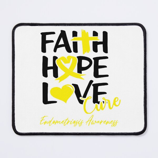 Item preview, Faith Hope Love Cure Endometriosis Awareness designed and sold by Grooffos.