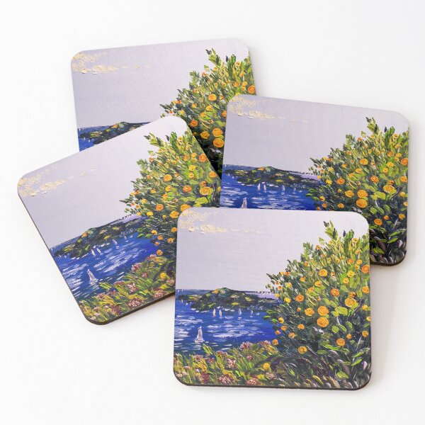 Item preview, Seascape with tangerine tree designed and sold by Natalia_Shchip.