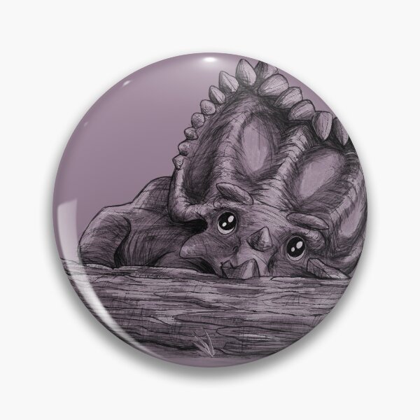 Item preview, Baby Kosmoceratops says peek-a-boo designed and sold by bluehippopress.