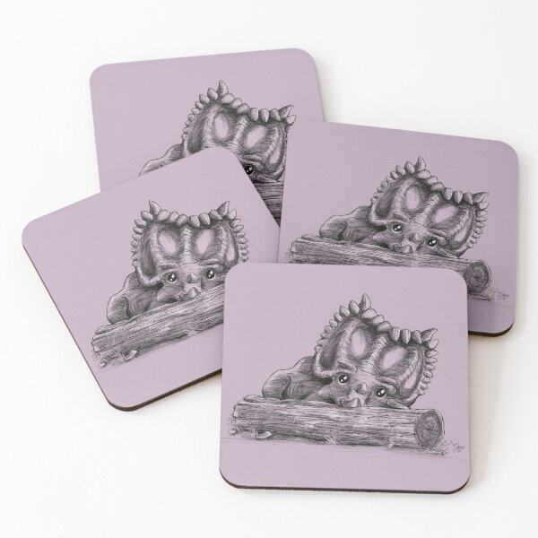 Item preview, Baby Kosmoceratops says peek-a-boo designed and sold by bluehippopress.