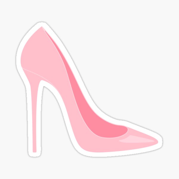 Pink High Heel Sticker