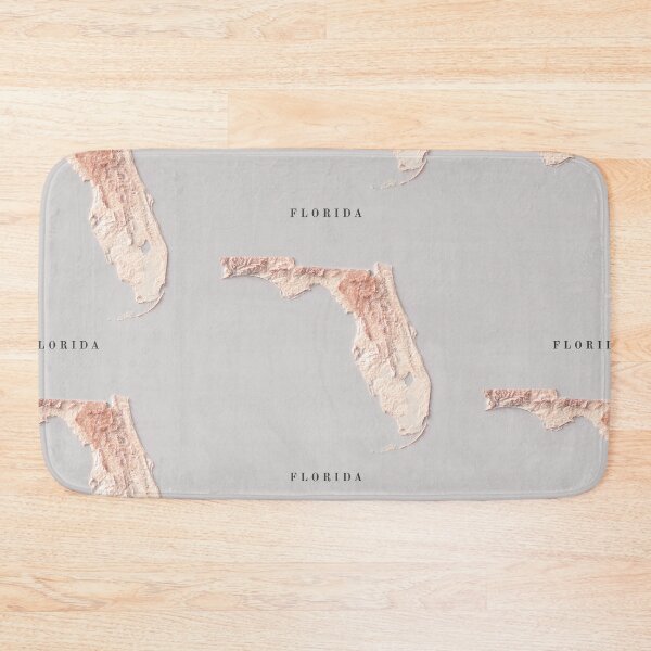 Item preview, Florida Relief Map 3D digitally-rendered designed and sold by ThinkAboutMaps.