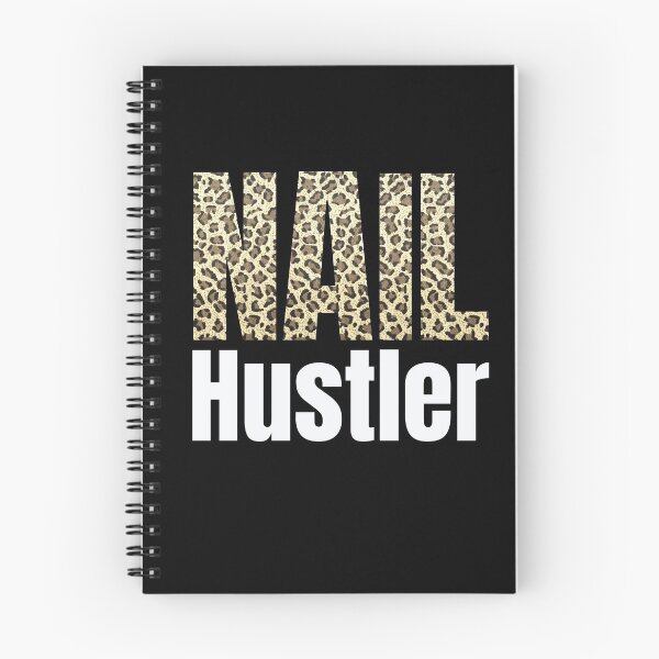 Item preview, Leopard Nail Hustler Nail Tech Techniques Nail Boss Nail Polish Art Beauticians Salon Décor designed and sold by Dr.YesOrNo.