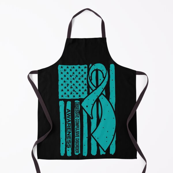 Item preview, Obsessive Compulsive Disorder Awareness Ribbon American Flag designed and sold by Tadmab.