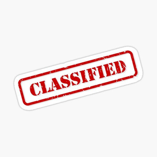 Classified Stamp Sticker